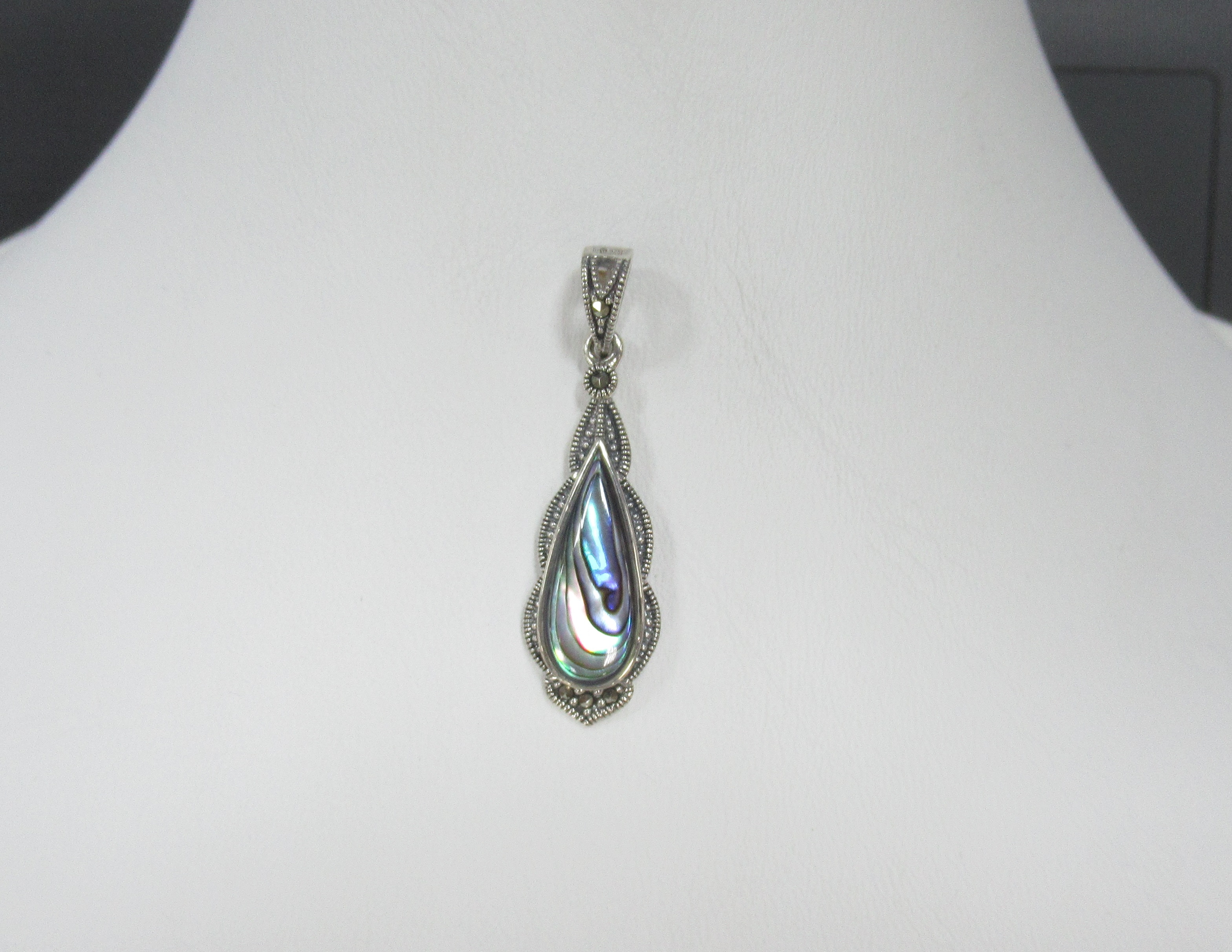 Серебряная подвеска с перламутром Абалон